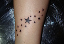 Stars leg tattoo
