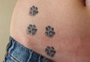 Cat's paws tattoo healed